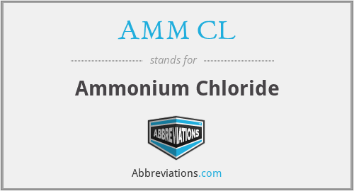 AMM CL - Ammonium Chloride